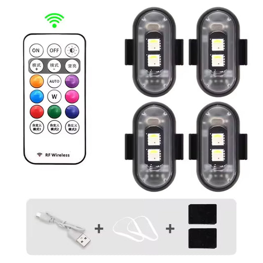 Kit LED RGB Sous-Siège Auto – Télécommande RF Sans Fil
